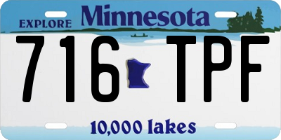 MN license plate 716TPF