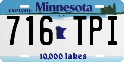 MN license plate 716TPI