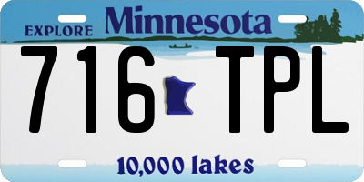MN license plate 716TPL
