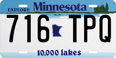 MN license plate 716TPQ