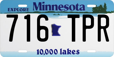 MN license plate 716TPR