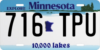 MN license plate 716TPU