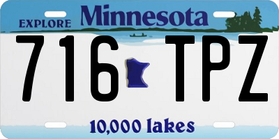 MN license plate 716TPZ