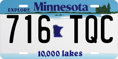 MN license plate 716TQC