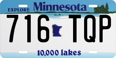 MN license plate 716TQP