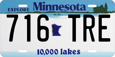 MN license plate 716TRE