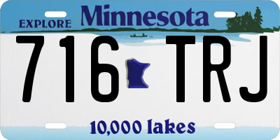 MN license plate 716TRJ