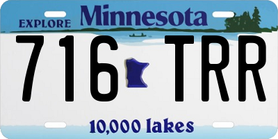 MN license plate 716TRR