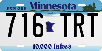 MN license plate 716TRT