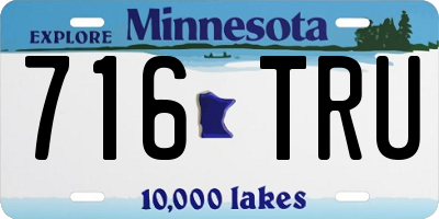 MN license plate 716TRU