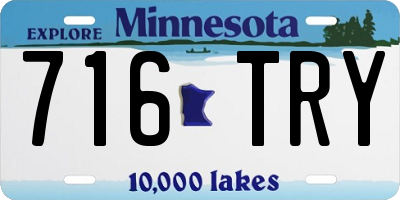 MN license plate 716TRY