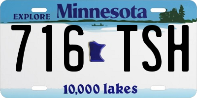MN license plate 716TSH