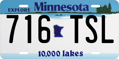 MN license plate 716TSL