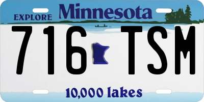 MN license plate 716TSM