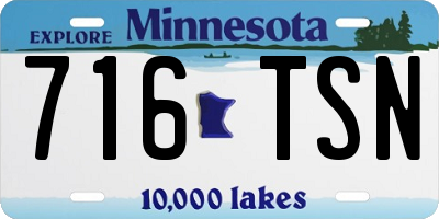 MN license plate 716TSN