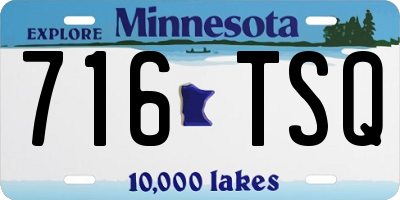 MN license plate 716TSQ
