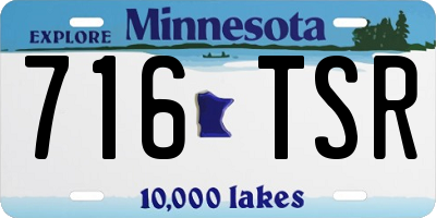 MN license plate 716TSR