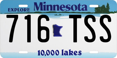 MN license plate 716TSS