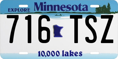 MN license plate 716TSZ