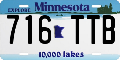 MN license plate 716TTB