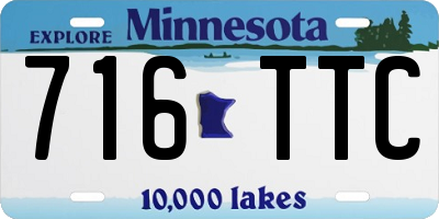 MN license plate 716TTC