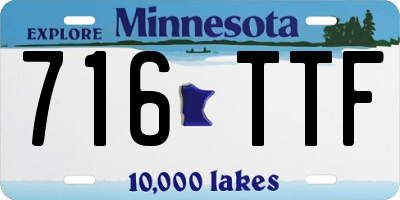 MN license plate 716TTF