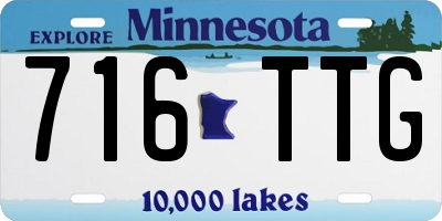 MN license plate 716TTG
