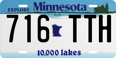 MN license plate 716TTH