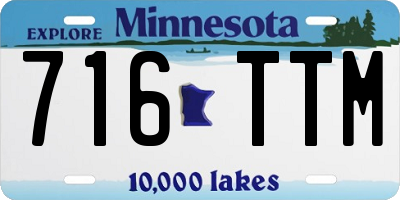 MN license plate 716TTM