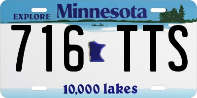MN license plate 716TTS