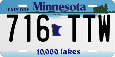 MN license plate 716TTW