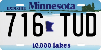 MN license plate 716TUD