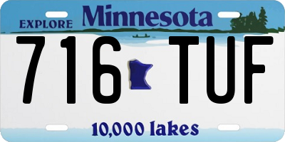 MN license plate 716TUF