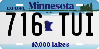 MN license plate 716TUI