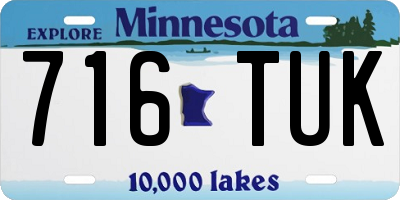 MN license plate 716TUK