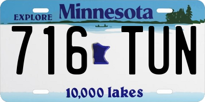 MN license plate 716TUN