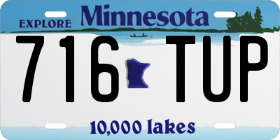 MN license plate 716TUP