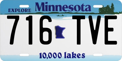 MN license plate 716TVE