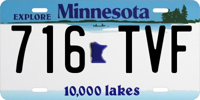 MN license plate 716TVF