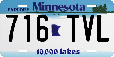 MN license plate 716TVL