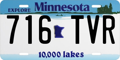 MN license plate 716TVR