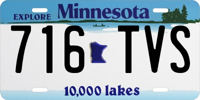 MN license plate 716TVS