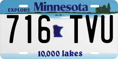 MN license plate 716TVU