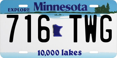 MN license plate 716TWG