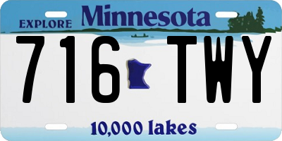 MN license plate 716TWY