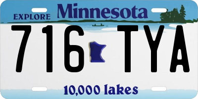 MN license plate 716TYA