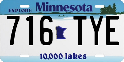 MN license plate 716TYE