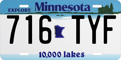 MN license plate 716TYF