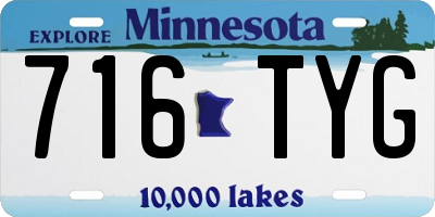 MN license plate 716TYG
