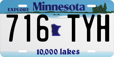 MN license plate 716TYH
